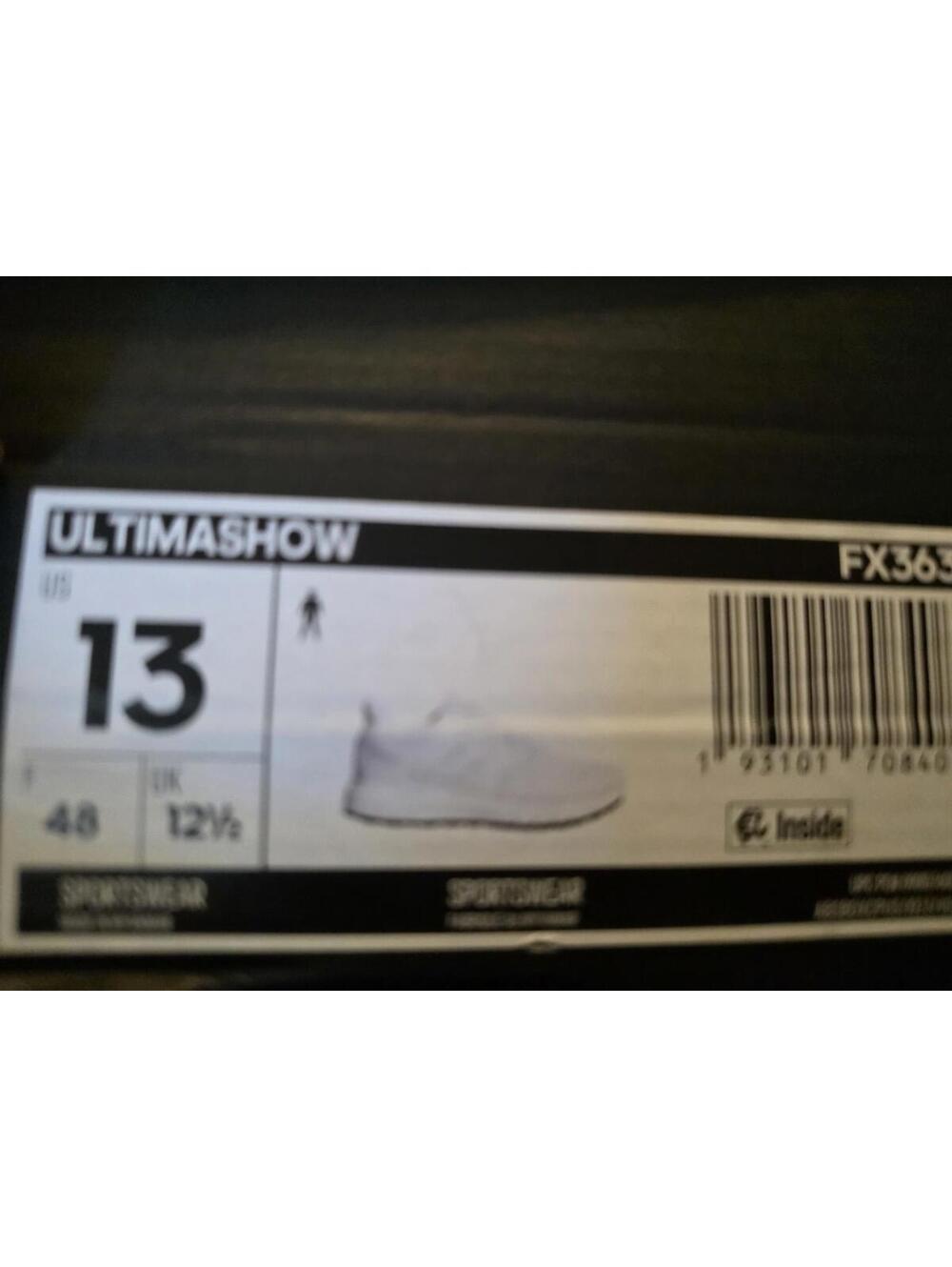 Mens Adidas Ulimashow Mens size 13 white on white - Picture 4 of 4